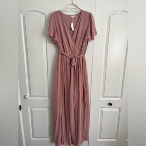 Kristina Maxi Dress Blush Pink, XL, NWT - Baltic Born / Bridesmaid Wedding